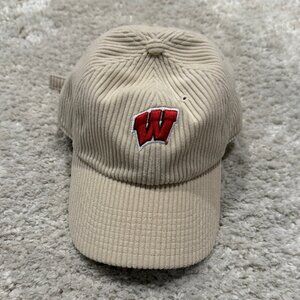 '47 Cream Wisconsin Badgers Luminance Mellow Clean Up Adjustable Hat
